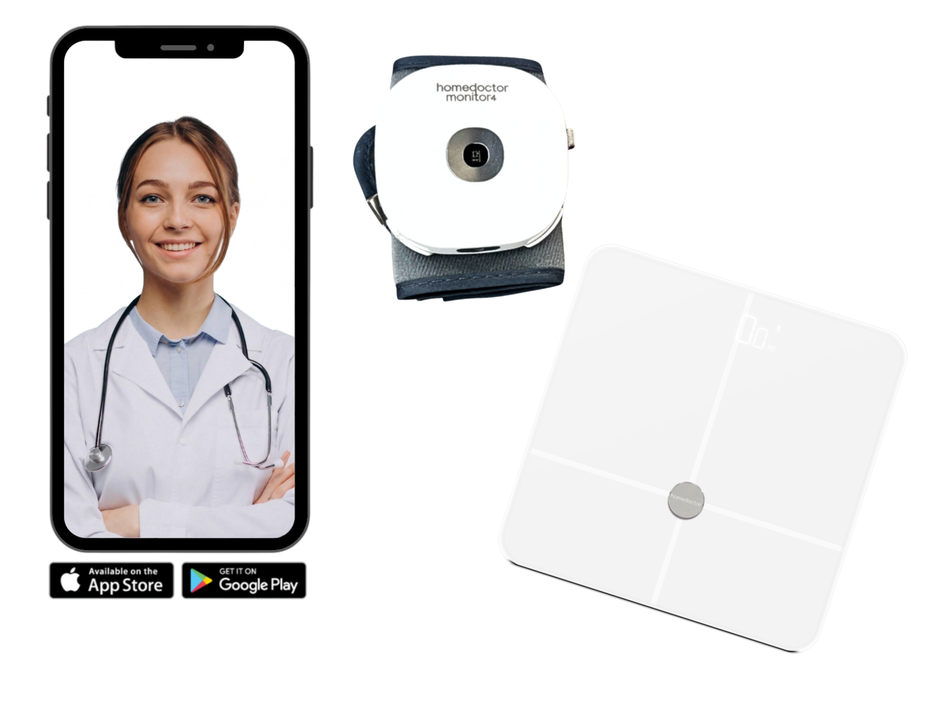 TU SALUD BAJO CONTROL, DONDEQUIERA QUE EST&Eacute;S

Lleva contigo la tranquilidad de un equipo de medida de tu salud en la palma de tu mano. 

El pack homedoctor LITE Individual es la soluci&oacute;n perfecta para quienes buscan un seguimiento de salud profesional, riguroso y sin complicaciones, y conectado con doctores a trav&eacute;s de tu smartphone.

TECNOLOG&Iacute;A CL&Iacute;NICA ESENCIAL:

Monitor de Constantes Vitales (Monitor 4): Precisi&oacute;n m&eacute;dica de bolsillo. Controla en segundos tu Presi&oacute;n Arterial, Frecuencia Card&iacute;aca, Temperatura y Saturaci&oacute;n de Ox&iacute;geno (SpO2).

Una b&aacute;scula inteligente: Control de peso y composici&oacute;n corporal sincronizado directamente con tu historial m&eacute;dico.

App homedoctor: Tu historial m&eacute;dico inteligente. Sincroniza tus mediciones autom&aacute;ticamente y con&eacute;ctate con un m&eacute;dico por videoconsulta en tiempo real.

SERVICIO M&Eacute;DICO INCLUIDO (48 meses): 
- Acceso para 1 usuario a la red m&eacute;dica de homedoctor, principalmente desde el Parc Sanitari de la orden hospitalaria de San Juan de Dios. 
- Videoconsultas 24/7 sin cita previa y receta m&eacute;dica electr&oacute;nica inmediata en tu m&oacute;vil.
- M&eacute;dico personal a diario.
- Especialistas m&eacute;dicos, con garant&iacute;a de atenci&oacute;n en menos de una semana.
- Nutricionista.
- Psic&oacute;logo.
- Consultas presenciales y pruebas diagn&oacute;sticas con copago.
- Incluye seguro dental.

HOMEDOCTOR ES LA MEJOR ALTERNATIVA A UN SEGURO DE SALUD

Los dispositivos homedoctor est&aacute;n destinados a personas que quieren tomar el control de su salud sin salir de casa. Con servicios de consulta m&eacute;dica y pruebas diagn&oacute;sticas sin restricciones para todas las edades, todos los estados de salud, sin cuestionarios ni carencias.