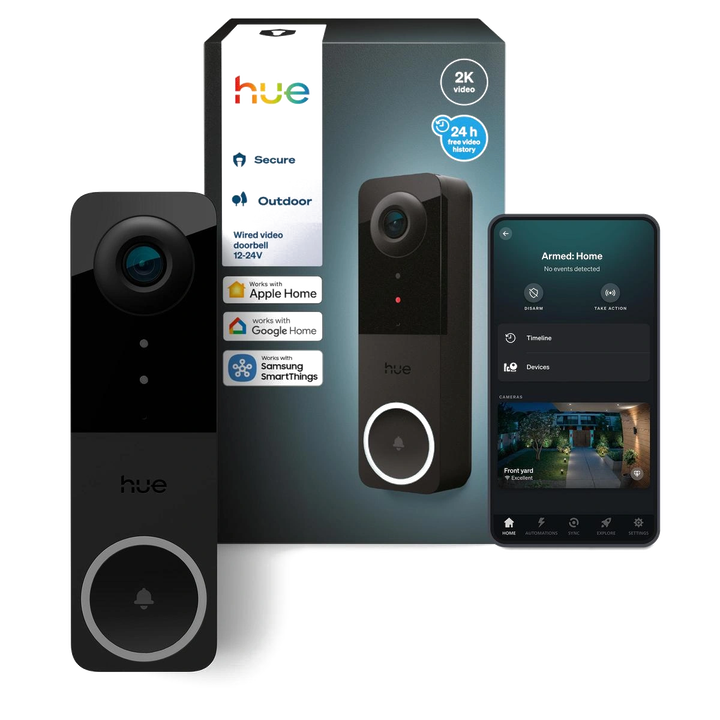 Hue Secure Videotimbre cable 2K AudioBidireccional