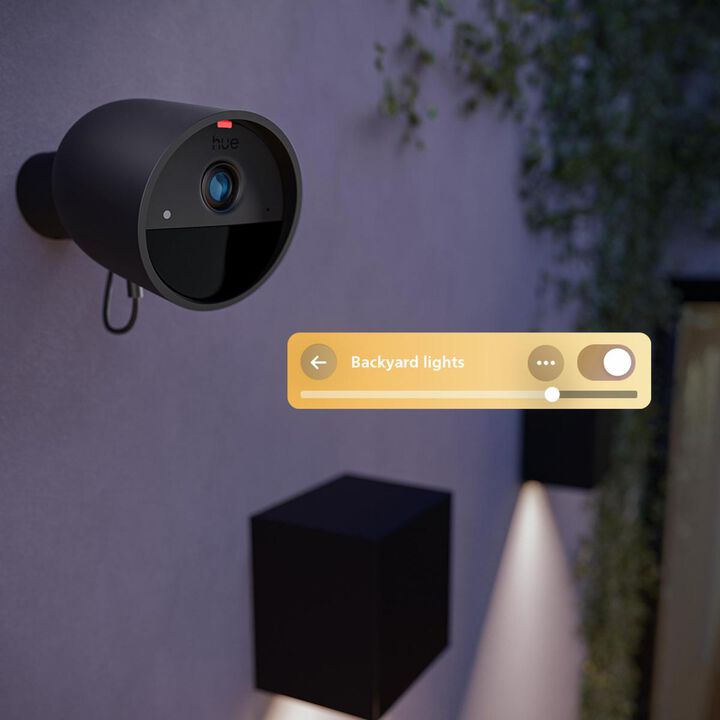 Camara Videovigilancia 2K, Negra, con cable
