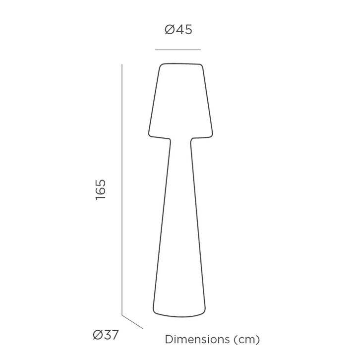 L&aacute;mpara pie Lola 165 Bater&iacute;a Luz RGB + fr&iacute;a