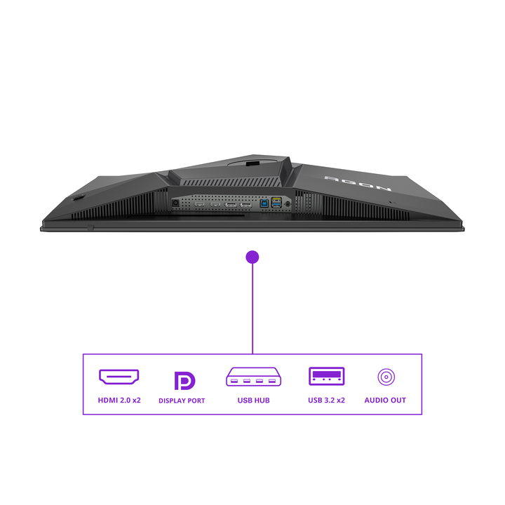 AOC AGON PRO AG276QZD2 Monitor 27" QHD, 240Hz, QD-OLED, 0.03ms GtG, HDR400, Adaptive Sync, Altura ajustable (2560x1440, 2x HDMI 2.0, 1x DP 1.4, USB Hub), Negro