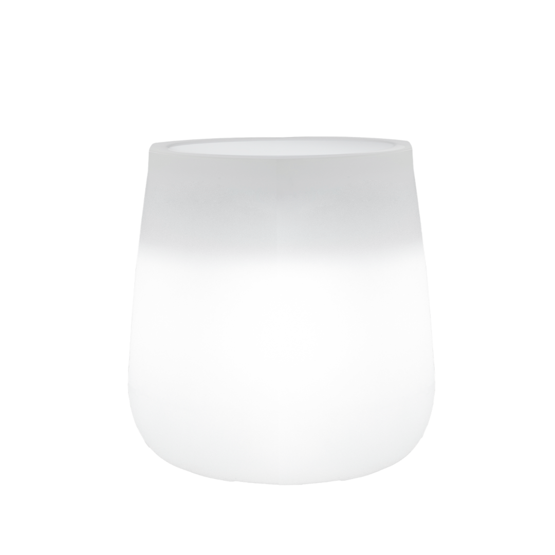 Macetero Camelia 40 Solar + Bater&iacute;a Luz RGBWW