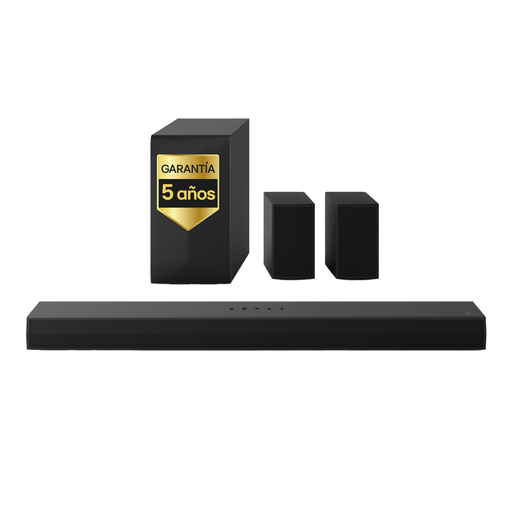Barra 5.1.1 con sub y traseros &ldquo;wireless&rdquo;, Dolby Atmos, IA y dise&ntilde;o premium.