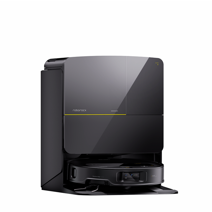 Descubre el robot friegasuelos Roborock Saros Z70, un dispositivo potente de 65W que ofrece hasta 180 minutos de autonomía y un funcionamiento silencioso de solo 65 dB(A), todo en un elegante diseño negro.