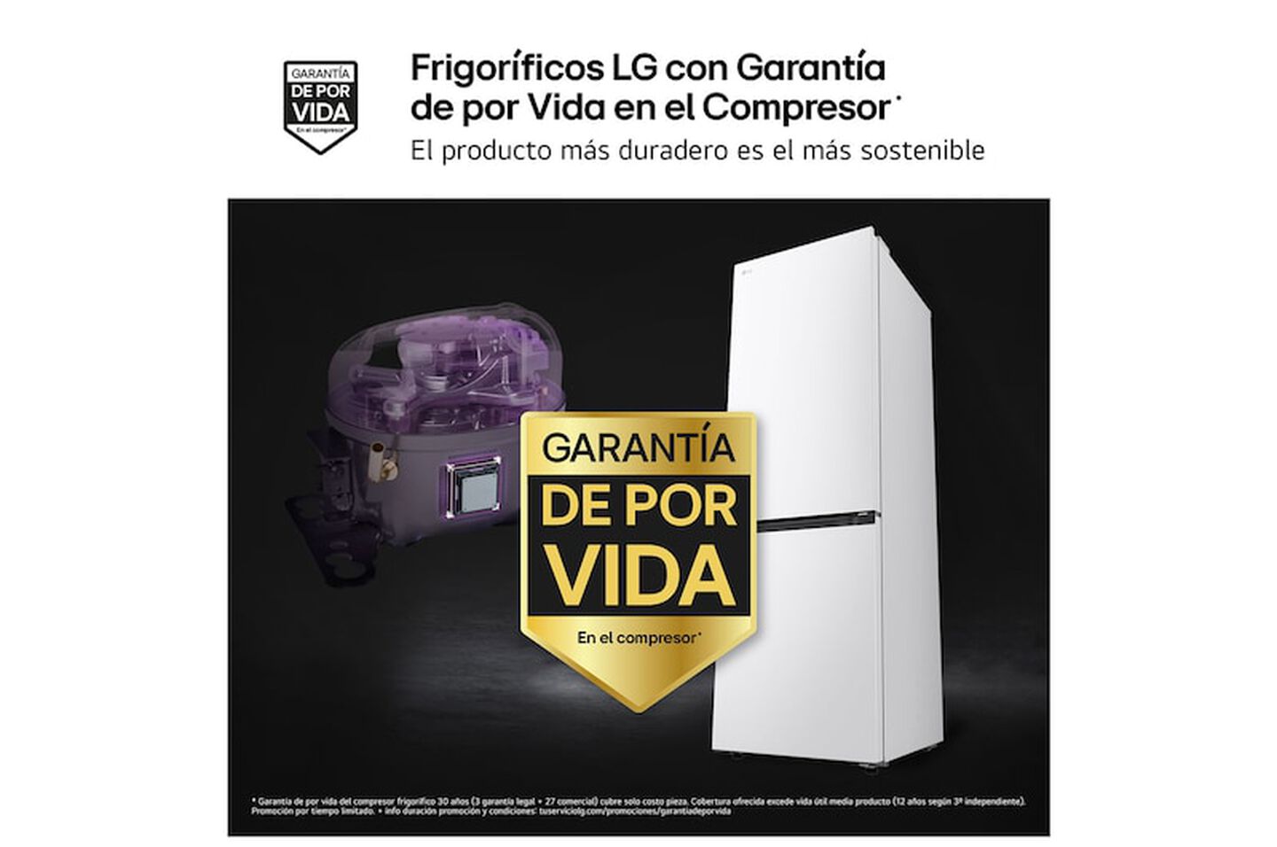 Frigor&iacute;fico Combi LG GBBS514CSW, 333L, No Frost, DoorCooling+, Blanco, Clase C