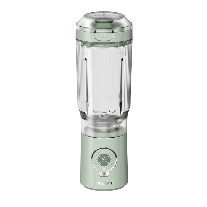 Dreame PortFresh, batidora port&aacute;til inal&aacute;mbrica de 120 W con vaso de 880 ml, 5 funciones y carga r&aacute;pida USB-C. Prepara smoothies en solo 15 segundos y disfruta de hasta 15 ciclos de uso por carga. Su dise&ntilde;o Twist & Go es un 33 % m&aacute;s compacto, ideal para llevar al gimnasio, la oficina o de viaje.