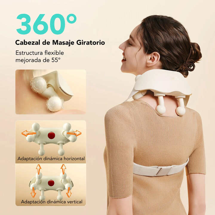 Masajeador de 6 rodillos