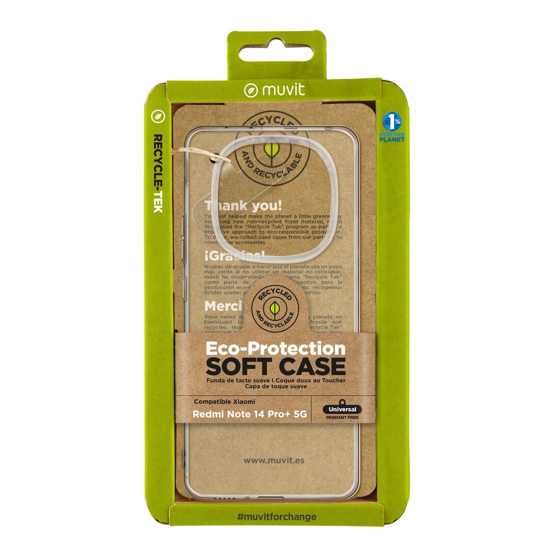 La protección del medio ambiente es, hoy en día, una preocupación en todo momento, junto a la preocupación de proteger nuestro Smartphone. Con las fundas recycletek de muvit for change, proponemos una gama de fundas reciclables, fabricadas con fundas usadas y viejas. Una manera responsable de proteger nuestro smartphone. Porque contribuir en la lucha contra la contaminación y proteger nuestro eco sistema, debe formar parte de nuestros gestos cotidianos.