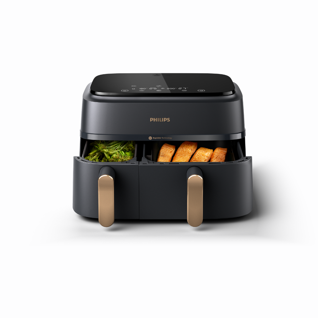 Airfryer 2 en 1 Serie 3000 con doble cesta negra