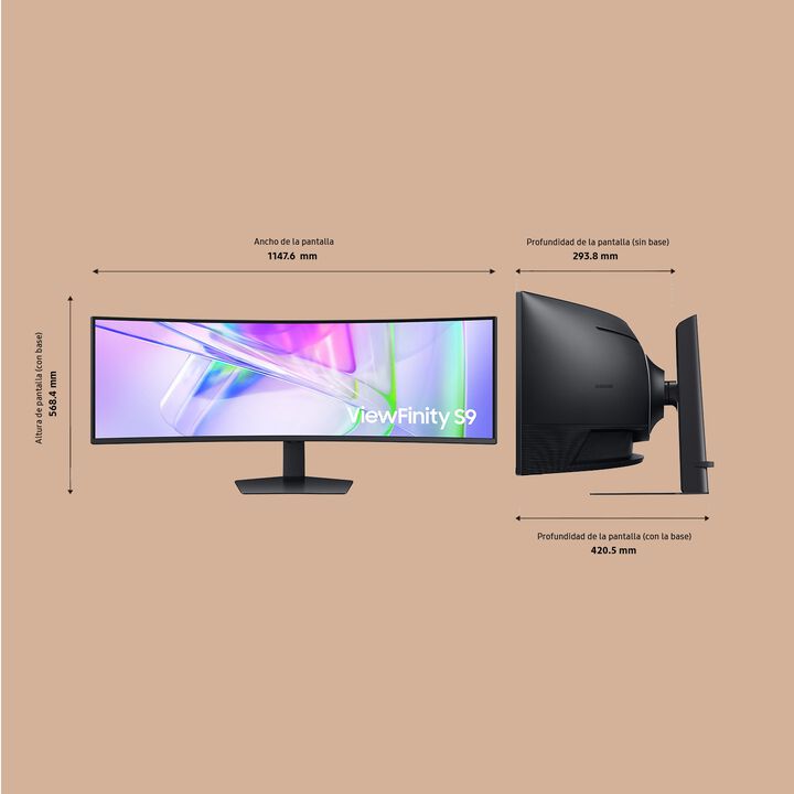 Sumérgete para mejorar tu productividad en todos tus proyectos. La pantalla curva 1000R de 49" te envuelve en una relación de aspecto de 32:9 que se adapta perfectamente a tu campo de visión. Podrás ver y hacer más con una pantalla más amplia en Dual QHD, para una mayor productividad con mayor comodidad.
