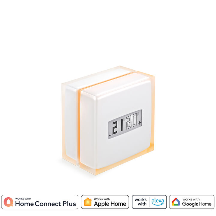 El Termostato Inteligente Netatmo permite ahorrar energ&iacute;a sin renunciar al confort. Con s&oacute;lo cinco preguntas sobre tus costumbres diarias, dise&ntilde;a un programa de calefacci&oacute;n adaptado a tu ritmo de vida. Calienta tu hogar a la temperatura justa y s&oacute;lo cuando lo necesites. A este programa se agregan los modos Ausente y Antihielo, que ajustan la calefacci&oacute;n cuando est&aacute;s ausente por m&aacute;s tiempo.

El Termostato Inteligente Netatmo es compatible con la mayor&iacute;a de los modelos de calderas, independientemente del tipo de energ&iacute;a utilizada (electricidad, gas, combustible, madera o bomba de calor).