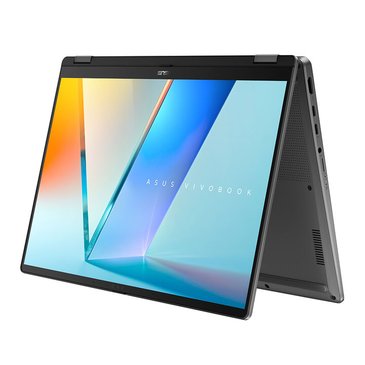 ASUS Vivobook 14 Flip OLED TP3407SA-QL064W Copilot+ PC - Ordenador Port&aacute;til 14" WUXGA (Intel Core Ultra 7 258V, 32GB RAM, 1TB SSD, Arc Graphics 140V, Windows 11 Home) Gris - Teclado QWERTY espa&ntilde;ol, Intel Core Ultra 7, 35,6 cm (14"), 1920 x 1200 Pixeles, 32 GB, 1 TB, Windows 11 Home