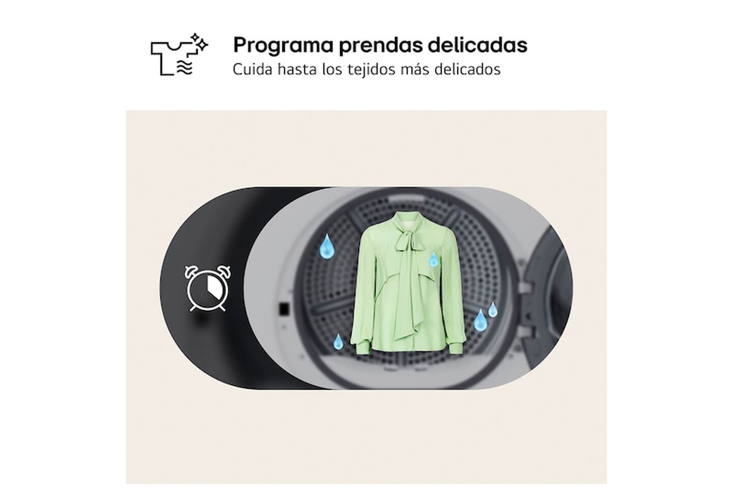 Secadora LG 8kg bomba de calor, clase D, negro grafito, 8 programas, pantalla LED