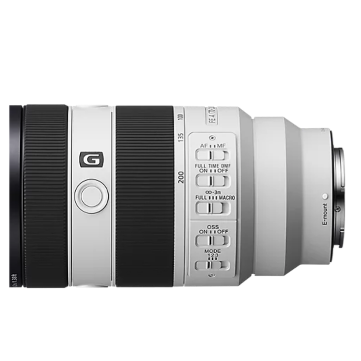Objetivo Sony FE 70-200mm F4 G OSS II Blanco