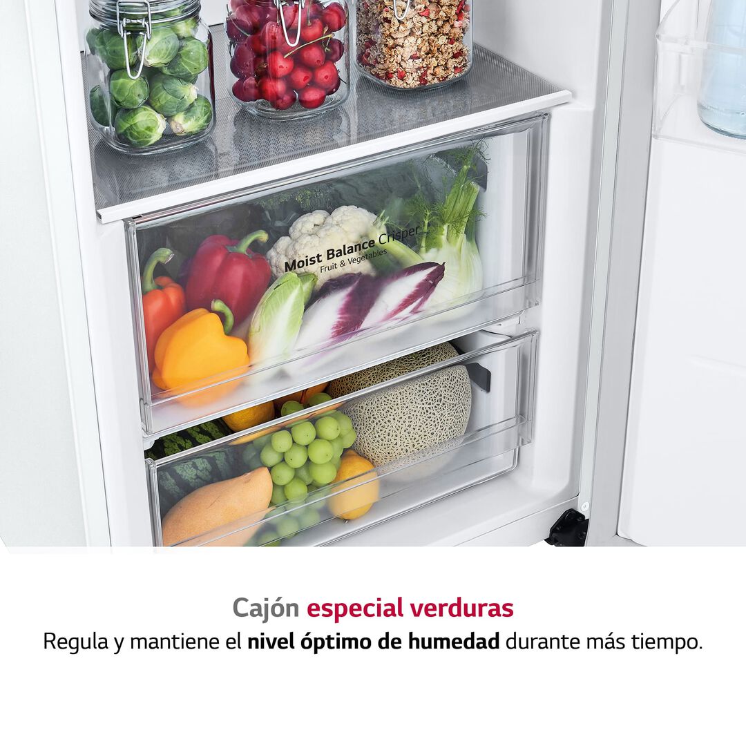 Frigor&iacute;fico 386 L con DoorCooling+, No Frost, compresor con garant&iacute;a de por vida.