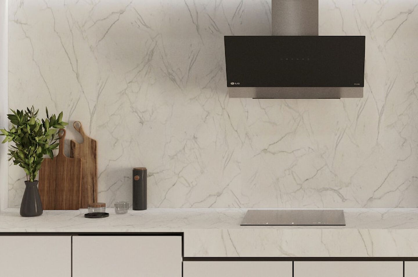 Placa de inducción de 59cm, 3 zonas –Zona grande 32 cm