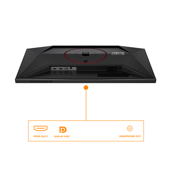AOC 24G4ZR Monitor 24" FHD, 240Hz, Fast IPS, 0.3ms MPRT, HDR10, Adaptive Sync, Altura ajustable (1920x1080, 2x HDMI 2.0, 1x DP 1.4), Negro