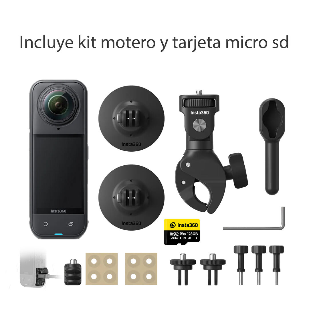 Cámara 360 - X5 - Motorcycle Bundle