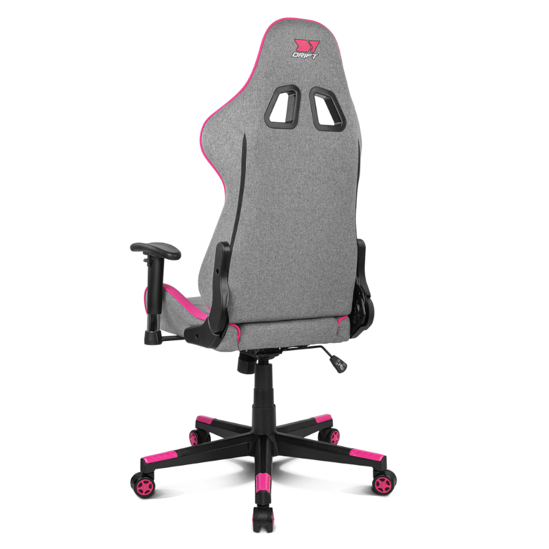 Silla Gaming  DR90 Pro Gris/Rosa Tela
