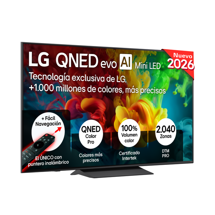 Smart TV LG QNED evo MiniLED AI QNED83 65 pulgadas 4K 2026