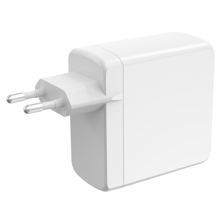 Potencia extrema en un dise&ntilde;o compacto. Con 100W de potencia total, el KSIX 100W es el cargador definitivo para todos tus dispositivos. Su doble puerto USB-C y puerto USB-A lo convierten en una opci&oacute;n vers&aacute;til y eficiente para port&aacute;tiles, tablets, smartphones y m&aacute;s. Gracias a sus tecnolog&iacute;as GaN, Power Delivery 3.0 y PPS, obtendr&aacute;s cargas ultrarr&aacute;pidas y seguras en cualquier momento.