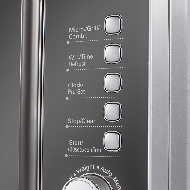 Microondas de uso fácil con capacidad de 20 L. Gracias a los 5 ajustes podrá (re)calentar o descongelar su comida fácilmente. Tiene temporizador.