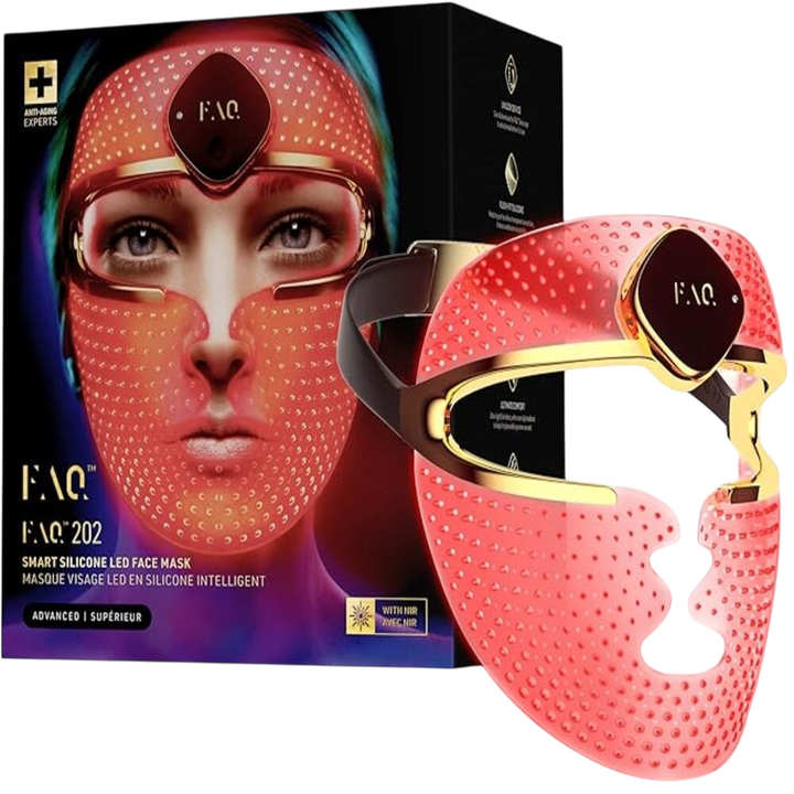 Las m&aacute;scara LED faciales de silicona FAQ&trade; 200 son ultraligeras, inal&aacute;mbricas y se adaptan a tu rostro como una segunda piel transparente para cubrirlo de forma uniforme. La terapia LED potencia la producci&oacute;n de col&aacute;geno para fortalecer las diferentes capas de la piel, y estimula su proceso de curaci&oacute;n natural. Mientras, podr&aacute;s moverte libremente y seguir con tu d&iacute;a a d&iacute;a