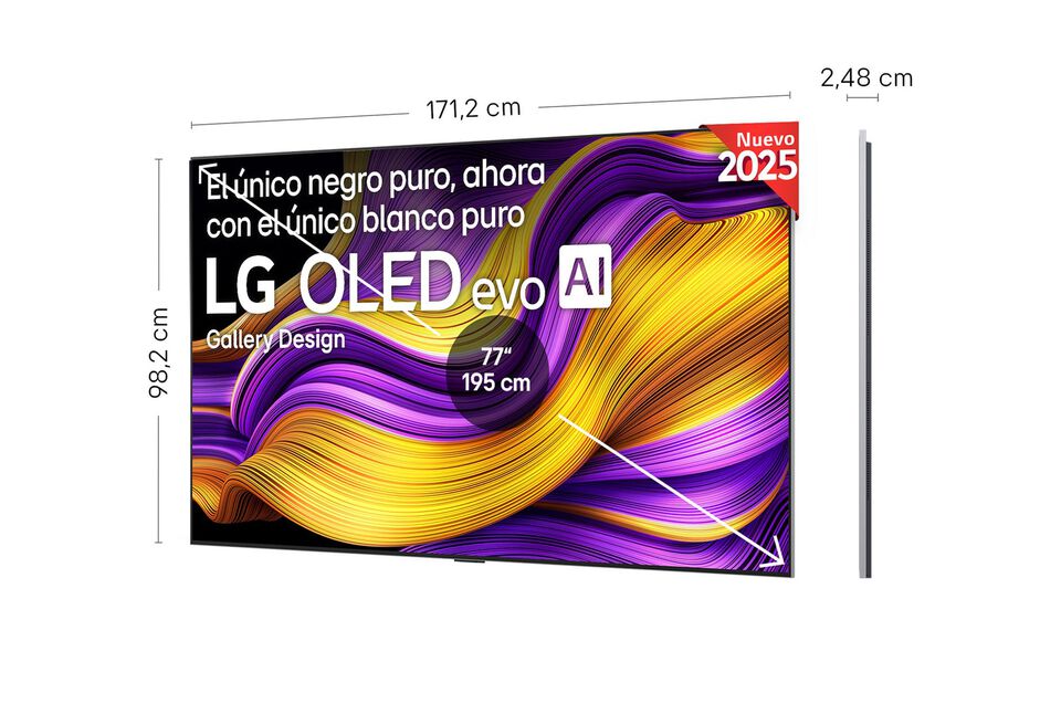 Smart TV LG OLED evo AI G5 77 pulgadas 4K 2025