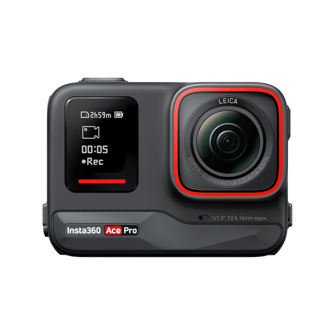 La cámara deportiva Insta360 Ace Pro Standalone es una potente cámara de acción de gran angular diseñada conjuntamente con Leica. Un sensor de 1/1,3" líder en la industria ofrece una calidad de imagen espectacular, con una pantalla abatible de 2,4" y un cuerpo de cámara robusto, funciones de disparo intuitivas y edición AI optimizada, diseñada para hacer que la captura de acción sea más inteligente y sencilla.