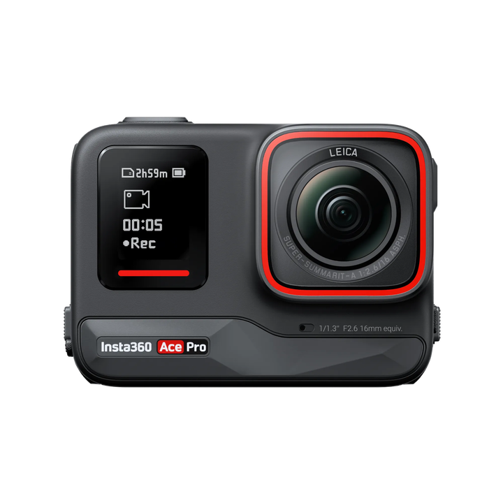 La cámara deportiva Insta360 Ace Pro Standalone es una potente cámara de acción de gran angular diseñada conjuntamente con Leica. Un sensor de 1/1,3" líder en la industria ofrece una calidad de imagen espectacular, con una pantalla abatible de 2,4" y un cuerpo de cámara robusto, funciones de disparo intuitivas y edición AI optimizada, diseñada para hacer que la captura de acción sea más inteligente y sencilla.