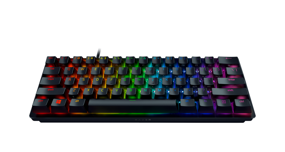 Domina a otra escala con el Razer Huntsman Mini: un teclado compacto para juegos con un tamaño del 60 % y switches ópticos Razer punteros. Muy portátil e ideal para espacios reducidos, es hora de experimentar un rendimiento a la velocidad de la luz con nuestro diseño más compacto hasta la fecha.