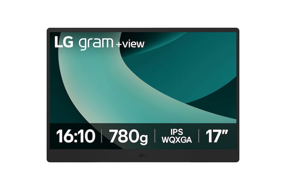 Monitor port&aacute;til LG Gram +view 17MT70-ASDWU de 17", WQXGA, USB-C y HDMI Mini, ultraligero y vers&aacute;til.