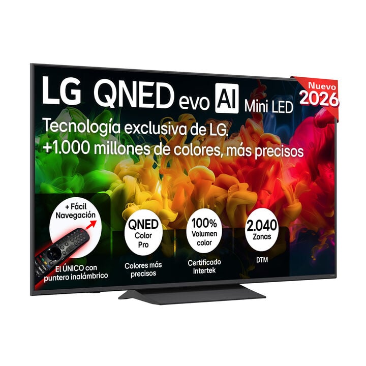 Smart TV LG QNED evo MiniLED AI QNED8E 65 pulgadas 4K 2026