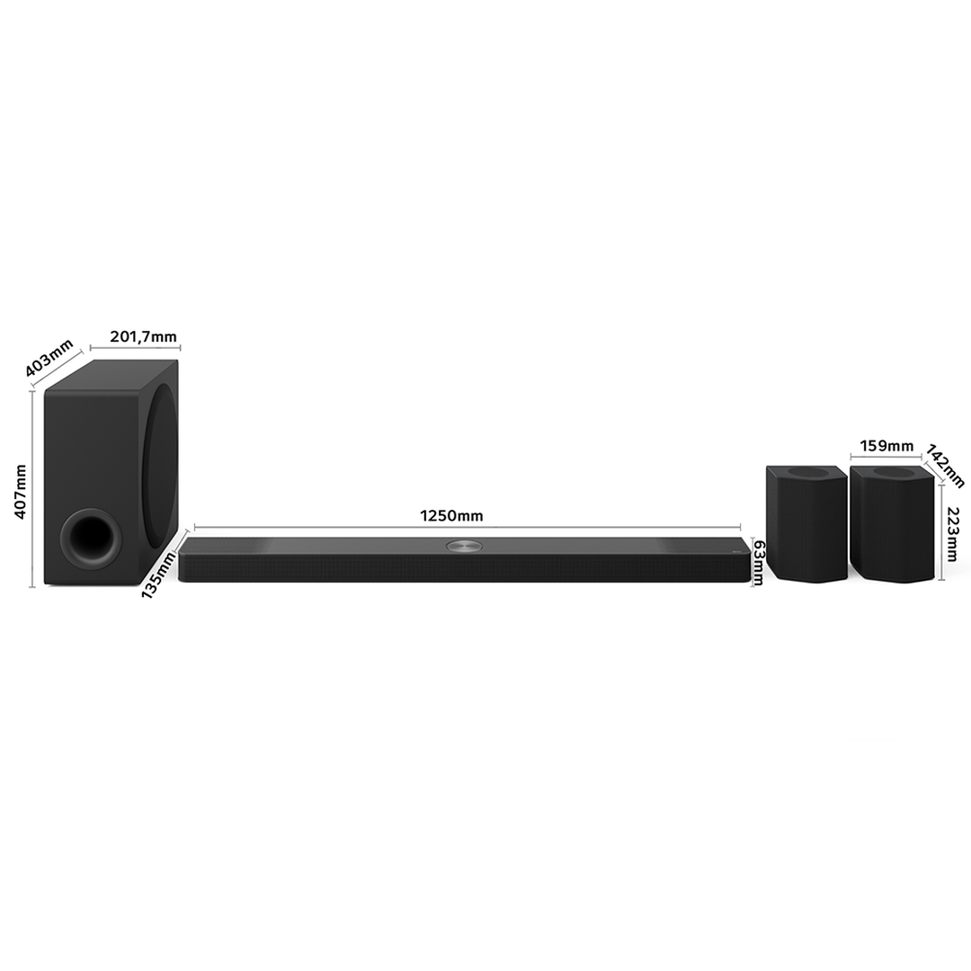 Barra de sonido  810W Dolby Atmos