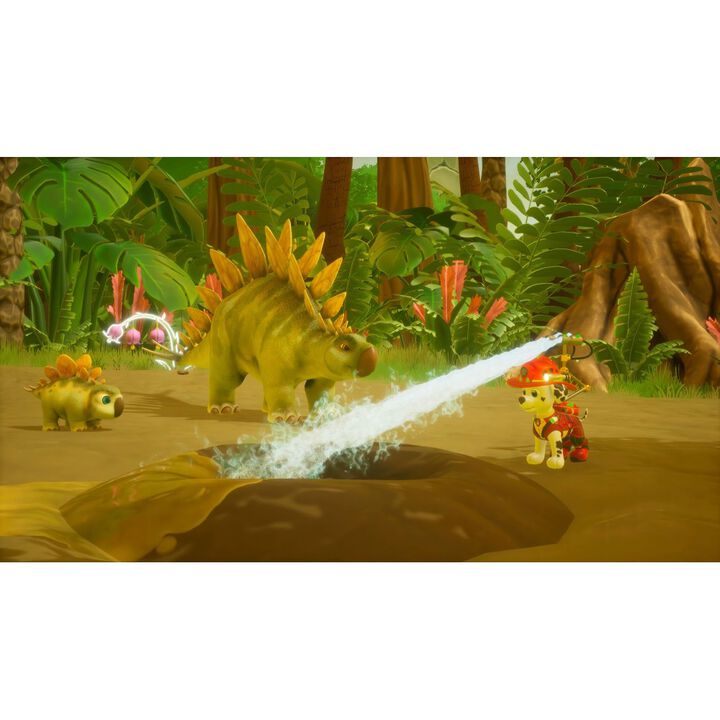 PATRULLA CANINA PAW PATROL MUNDO DINO SWITCH JUEGO F&Iacute;SICO DE LA PATRULLA CANINA PARA NINTENDO SWITCH VERSI&Oacute;N ESPA&Ntilde;OLA GARANT&Iacute;A EUROPEA EUROPEAN WARRANTY

&iexcl;Viaja al pasado, rescata a los dinosaurios y salva el d&iacute;a!

&iexcl;ROAAR! As&iacute; es como suena un problem&oacute;n... &iquest;Ese ruido viene de la Isla Dino? Parece que Rex necesita a la Patrulla Canina para salvar el d&iacute;a. El alcalde Humdinger est&aacute; causando el caos. Los dinosaurios est&aacute;n asustados y descontrolados. Ay&uacute;dales a volver sanos y salvos con sus familias


Ad&eacute;ntrate en un mundo abierto colosal con Chase, Marshall, Rubble, Skye, Rocky y Zuma. Primera parada: ve con Ryder al Centro M&oacute;vil de la Patrulla Canina, donde descubrir&aacute;s en qu&eacute; misiones de rescate te embarcar&aacute;s con tu cachorro favorito. Corre por las llanuras Dino en busca de huevos; visita el Centro Paleo, donde Heidi y Eugenia te ense&ntilde;ar&aacute;n a cuidar de tus nuevos dinoamigos; decora sus recintos para que se sientan como en casa; rastrea coleccionables por las orillas arenosas y descubre cuevas rocosas con piscinas secretas o cambia al modo veh&iacute;culo para atravesar una jungla repleta de &aacute;rboles alt&iacute;simos, lianas interminables y frutas tropicales.

Crea conjuntos prehist&oacute;ricos para tu cachorro, tu veh&iacute;culo y los dinosaurios, y completa cada misi&oacute;n pisando fuerte y con estilo. Sum&eacute;rgete en divertidos minijuegos y descubre sorpresas gigantes, tanto en solitario como junto a un amigo en el modo para dos jugadores. Si te pierdes en plena naturaleza, recuerda que puedes seguir las huellas y buscar el icono de ayuda.

&iquest;Podr&aacute;s detener el caos y llegar al volc&aacute;n antes de que entre en erupci&oacute;n? Con la ayuda de los dinoexpertos, Rex y Timmy, lo conseguir&aacute;s.

&iexcl;No hay nada imposible en esta dinoaventura!

CARACTER&Iacute;STICAS:

    S&Eacute; FUERTE, VALIENTE Y RUGE: Juega junto a Rex y Timmy y divi&eacute;rtete con la Patrulla Canina.
    RESCATA DINOSAURIOS: Ayuda a los dinosaurios perdidos a reunirse con sus familias y cu&iacute;dalos.
    ACCI&Oacute;N ENTRE F&Oacute;SILES: Activa las habilidades especiales de cada cachorro para superar obst&aacute;culos y detener el caos provocado por Humdinger.
    PISA CON ESTILO: Descubre accesorios, aspectos y adornos para personalizar a tu cachorro y al dinosaurio.
    EXPLORA LA NATURALEZA SALVAJE: Descubre las llanuras Dino, las orillas con piscinas secretas, la jungla llena de frutas tropicales y las cuevas de cristal del volc&aacute;n.