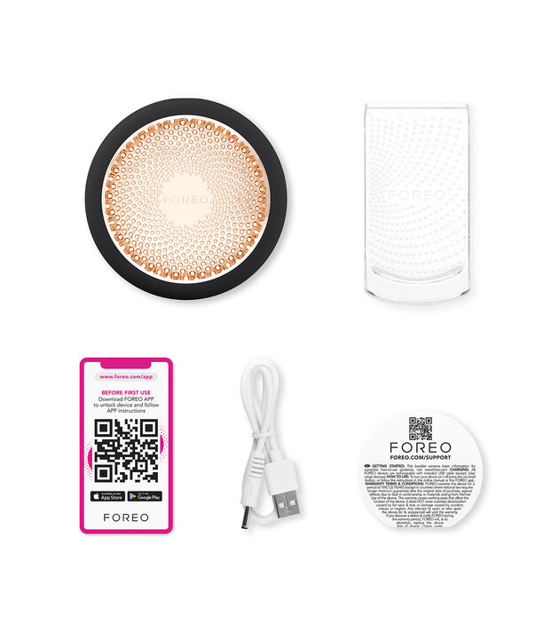 Un dispositivo de fototerapia antiedad de 2 min. para infusi&oacute;n de productos con fr&iacute;o, calor, masajeador facial T-Sonic y luz LED de espectro completo. Trae 22 rutinas preprogramadas de mascarillas, con 8 preconfiguradas.