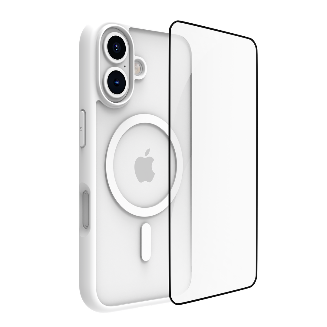Funda Grenen MS Blanco - Iphone 16 + ecoprotector