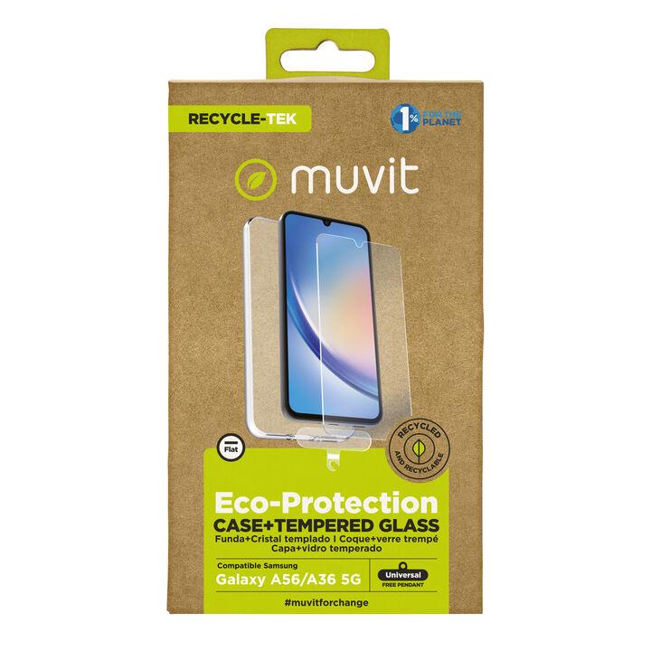 La protecci&oacute;n del medio ambiente es, hoy en d&iacute;a, una preocupaci&oacute;n en todo momento, junto a la preocupaci&oacute;n de proteger nuestro Smartphone. Con las fundas recycletek de muvit for change, proponemos una gama de fundas reciclables, fabricadas con fundas usadas y viejas. Una manera responsable de proteger nuestro smartphone. Porque contribuir en la lucha contra la contaminaci&oacute;n y proteger nuestro eco sistema, debe formar parte de nuestros gestos cotidianos.