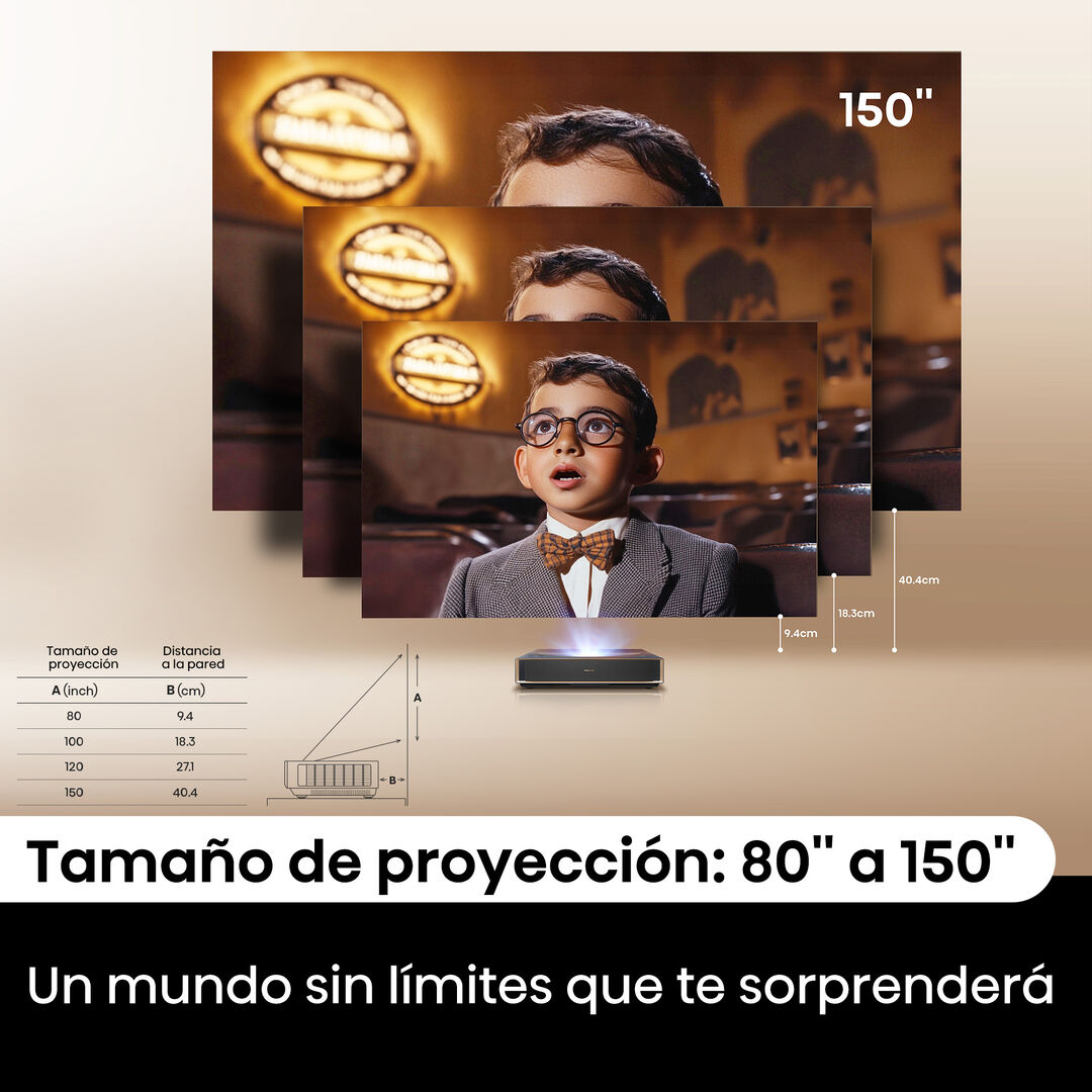 Proyector L&aacute;ser Ultra Short Throw 4K UHD - PT1