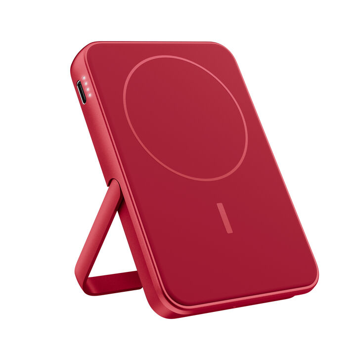 Llévate la carga inalámbrica a todas partes con la Powerbank magnética ultrafina. Compatible con MagSafe, se adhiere a tu iPhone para una carga segura y cuenta con un soporte integrado para mayor comodidad. ¡Perfecta para viajar!