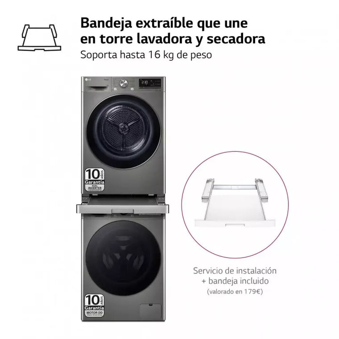 Lavadora + Secadora 9 Kg Inox TORREINOX99