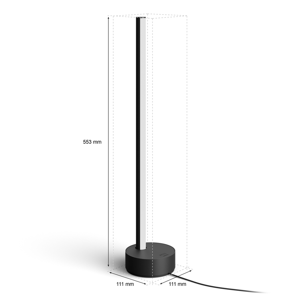 L&aacute;mpara sobremesa Signe color Negro