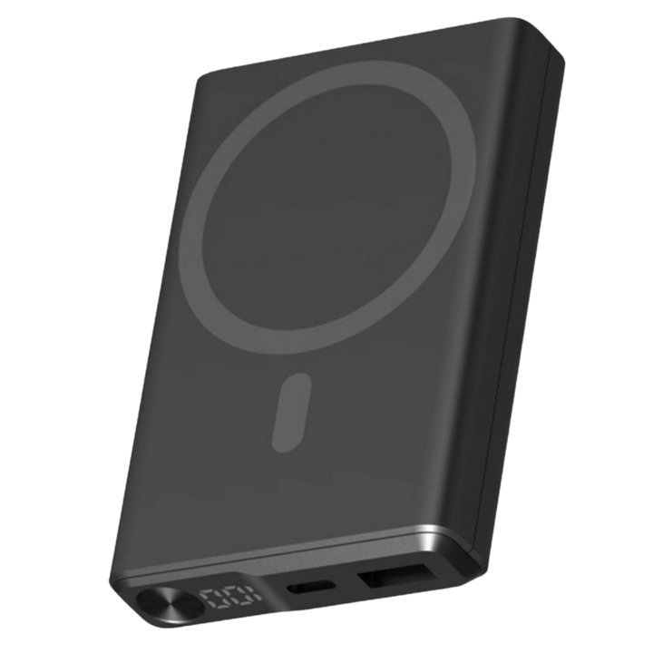 La powerbank magn&eacute;tica KSIX de 10.000 mAh es la soluci&oacute;n perfecta para cargar todos tus dispositivos sin importar d&oacute;nde est&eacute;s. Con carga magn&eacute;tica compatible con MagSafe&reg;, un puerto USB-C Power Delivery de 20 W y un puerto USB-A Quick Charge 3.0 de 22,5 W. Una powerbank con indicador LED dise&ntilde;ada especialmente para brindarte cargas de la manera m&aacute;s c&oacute;moda posible y en cualquier lugar. Incluye un cable USB-A a USB-C de 30 cent&iacute;metros de longitud.