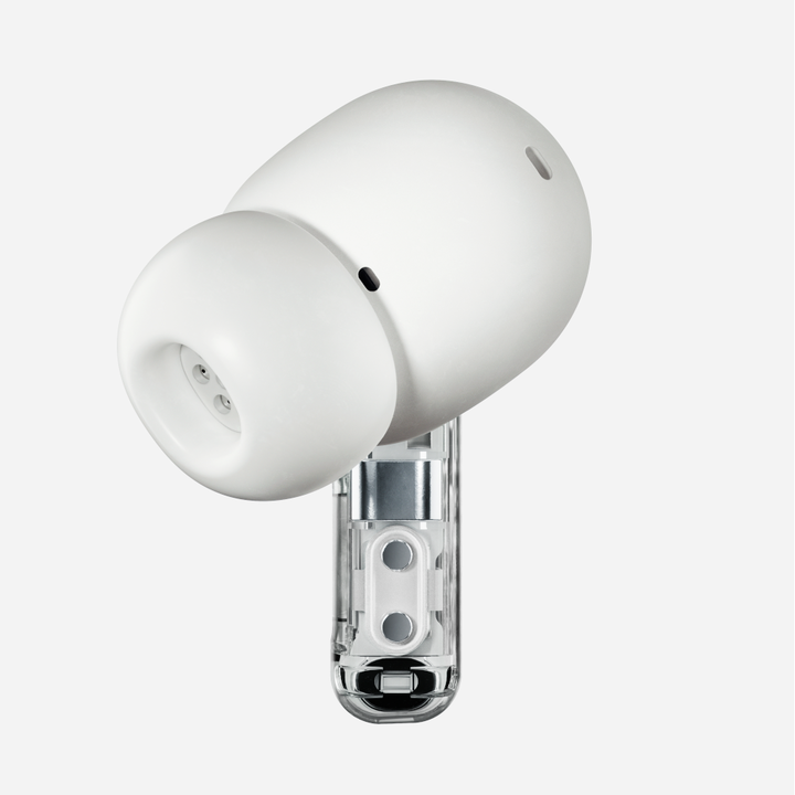 Nothing Ear (a) Auriculares Bluetooth con Cancelaci&oacute;n Activa de Ruido.Ear (a), dise&ntilde;ado para cada momento del d&iacute;a, es perfecto para los amantes de la m&uacute;sica.

Al m&aacute;s puro estilo Nothing, Ear (a) evoluciona nuestro dise&ntilde;o transparente pero toma una nueva direcci&oacute;n ic&oacute;nica con un nuevo dise&ntilde;o de burbuja. El nuevo y mejor aliado.