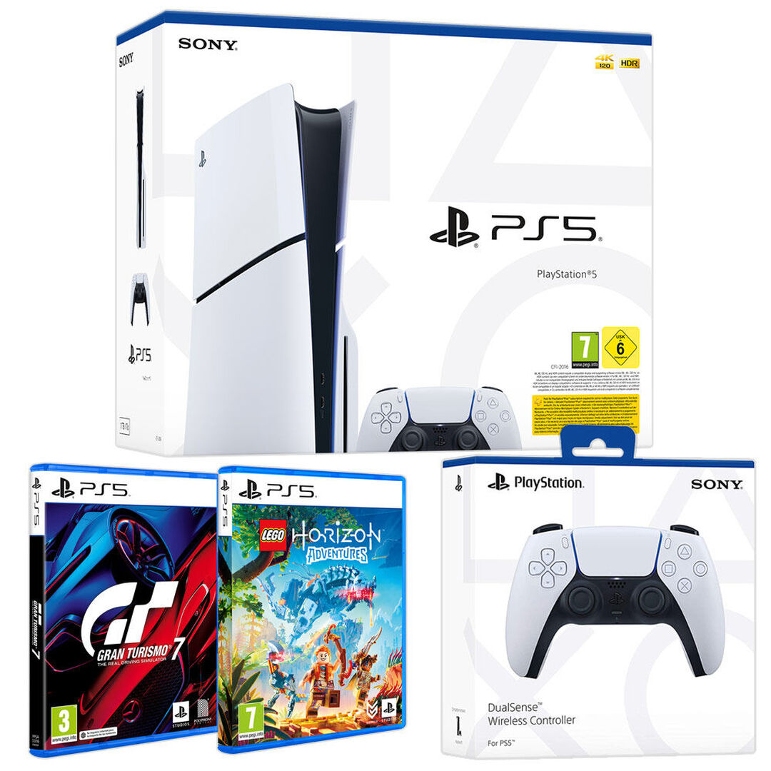 Pack PS5 + DualSense + Gran Turismo 7 + LEGO