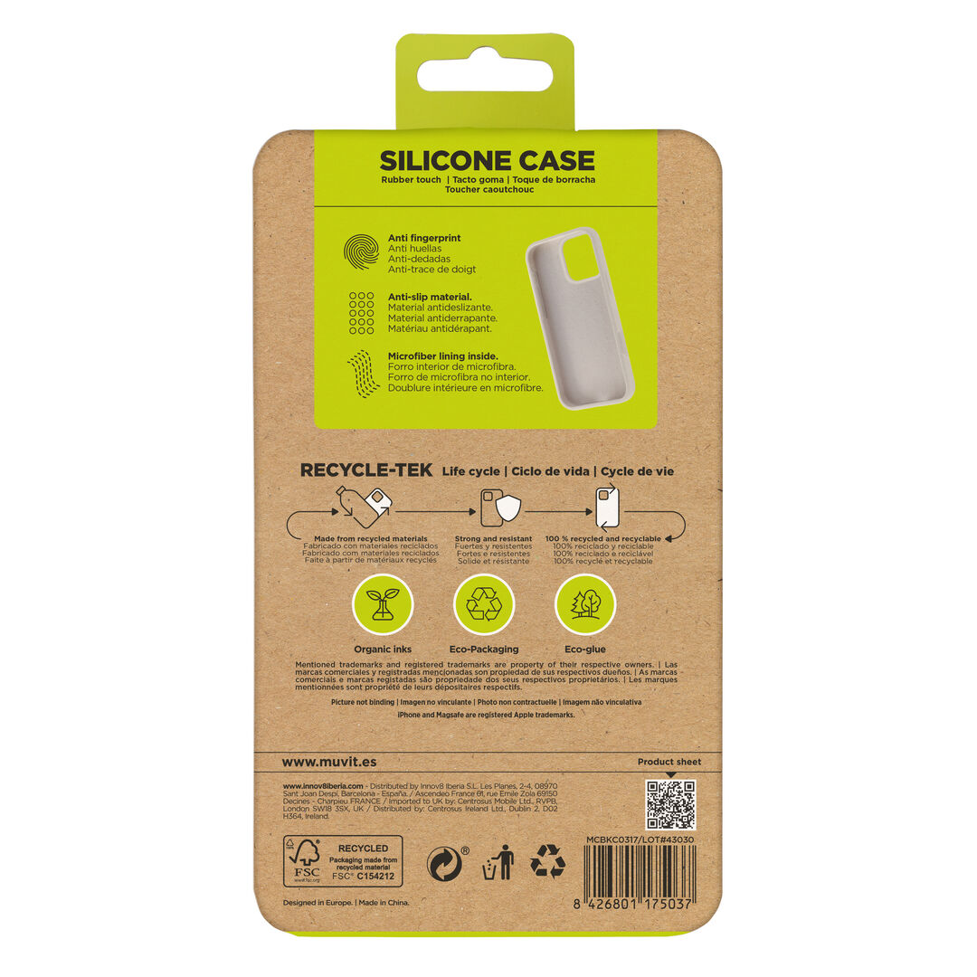 Funda Liquid silicone iPhone 16 Pro Max nude