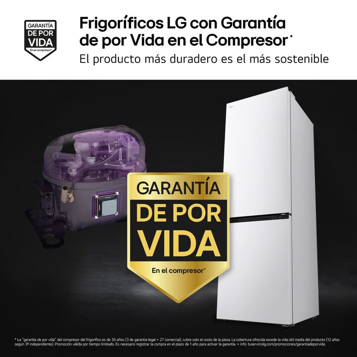 LG Frigor&iacute;fico Combi 1,86m 375l Blanco GBBS716BSW