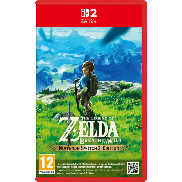 ZELDA BREATH OF THE WILD NINTENDO SWITCH 2 EDITION JUEGO FÍSICO PARA NINTENDO SWITCH 2 VERSIÓN ESPAÑOLA GARANTÍA EU WARRANTY
IDIOMAS:
Una épica aventura, mejorada para Nintendo Switch 2
Características de la versión Nintendo Switch 2 Edition:
The Legend of Zelda: Breath of the Wild
Resolución mejorada, texturas optimizadas y compatibilidad con el alto rango dinámico (HDR)
Mayor fluidez en la frecuencia de imágenes
Tiempos de carga más rápidos
Una ranura de guardado adicional
Acceso a ZELDA NOTES mediante la aplicación Nintendo Switch App para dispositivos inteligentes compatibles.
***Solamente se puede jugar a The Legend of Zelda: Breath of the Wild – Nintendo Switch 2 Edition en Nintendo Switch 2. Si ya tienes una copia de The Legend of Zelda: Breath of the Wild para Nintendo Switch, puedes comprar el paquete de mejora para jugar a la versión Nintendo Switch 2 Edition.