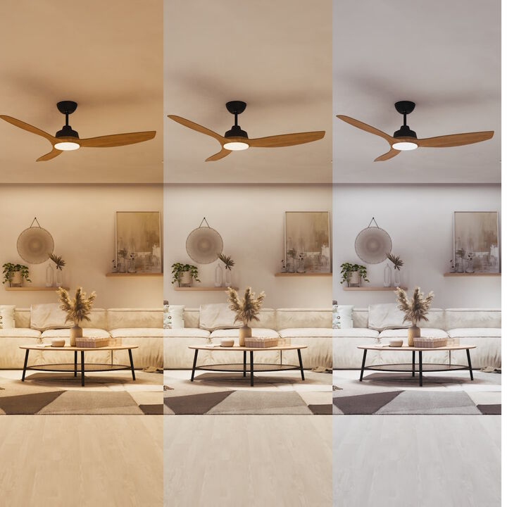 Ventilador de techo modelo Olas 52″ Blanco / Madera (2025) 

La lámpara ventilador de techo Philips LED combina luz blanca regulable personalizable con la comodidad de un ventilador de techo de aspas anchas para un flujo de aire abundante. Crea fácilmente el ambiente perfecto en cualquier espacio con los ajustes de luz SceneSwitch y el mando a distancia

Adecuado para habitaciones hasta 25 m².