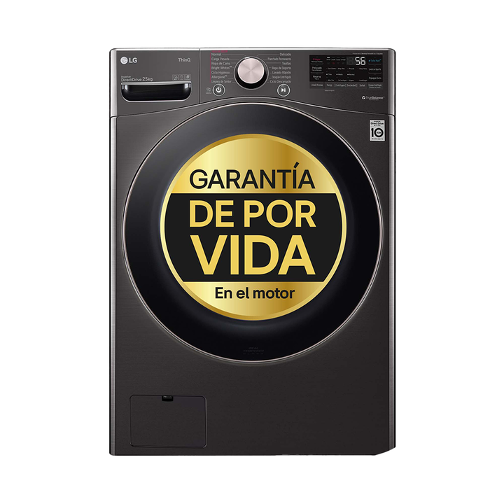 Lavadora LG 20 kg con AI Direct Drive, TurboWash 360&ordm; y fondo 77 cm